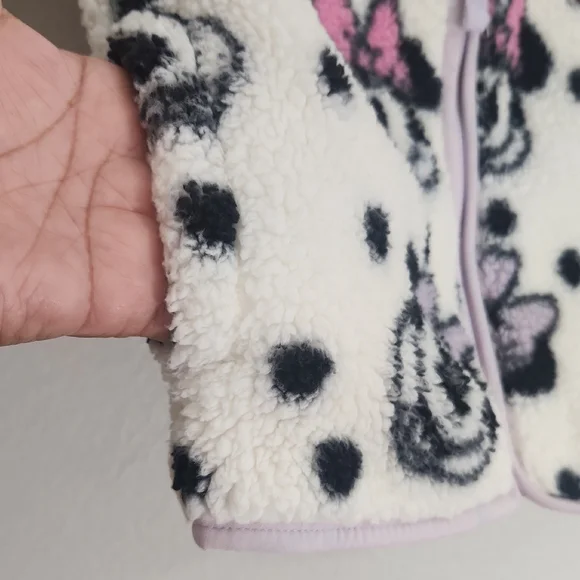 Disney Jumping Beans Fleece Jacket - Black and White Size 6. - Picture 3 of 7